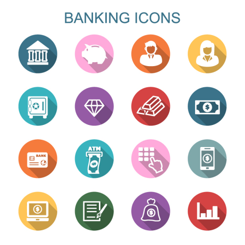 16 of the financial and banking icon vector material