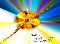 colorful raksha bandhan background vector